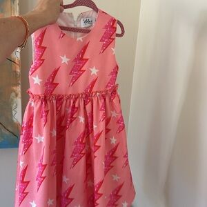 Lola + The Boys Pink Lightning Bolt Dress